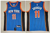 Knicks 11 Jalen Brunson Blue Nike 2023-24 City Edition Swingman Jersey,baseball caps,new era cap wholesale,wholesale hats